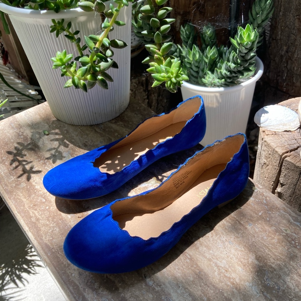 Royal blue Mary Jane flats walking shoes comfortable Nine West